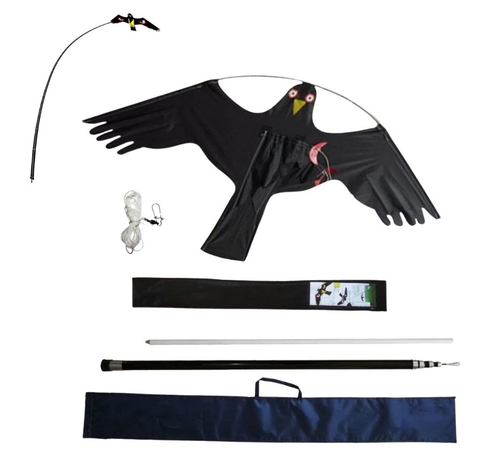 GarPet Vogel-Schreck Vogelscheuche Vogelabwehr Drache 6 Meter fliegender Falke Attrappe