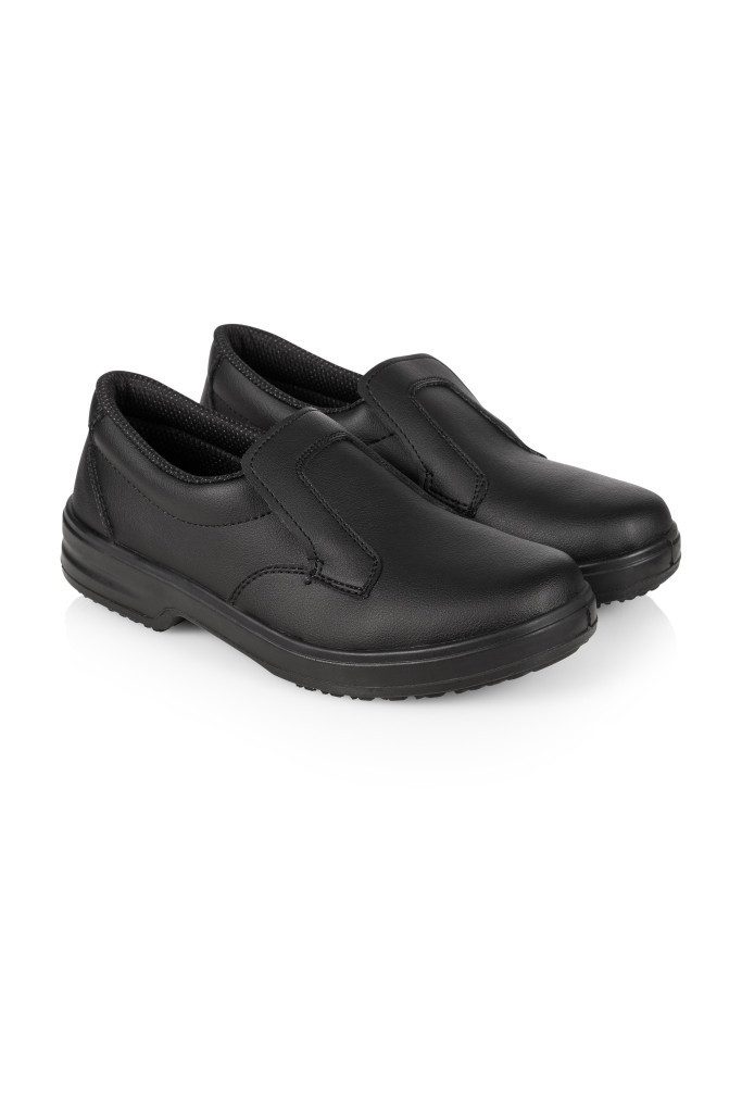 Karlowsky Fashion KARLOWSKY Berufsschuhe OZEANIEN Schlupfschuh Kunstleder Schwarz Berufsschuh