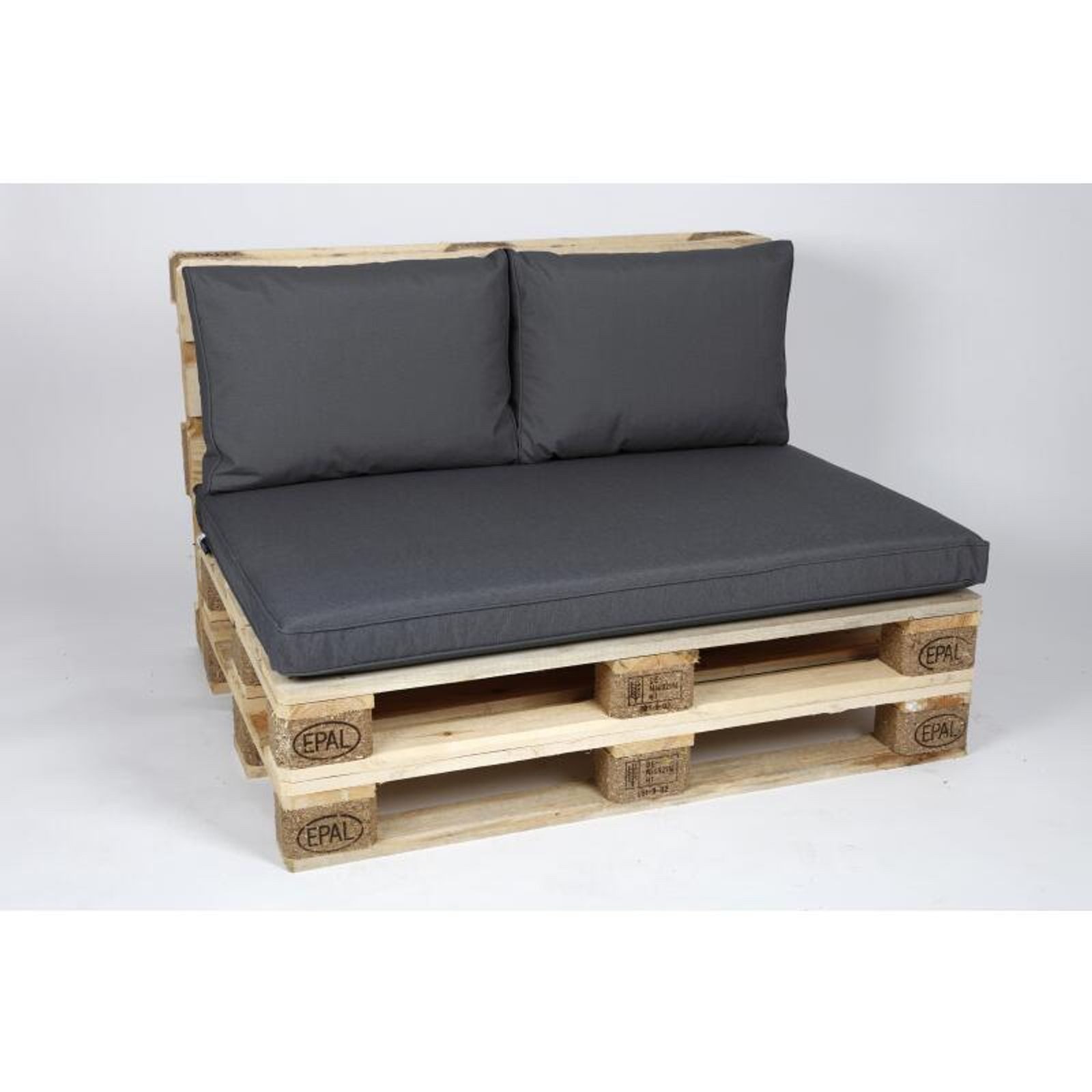 Madison Polsterauflage Palettenkissen "Havana" 120 x 80 x 8 cm Auflage grau