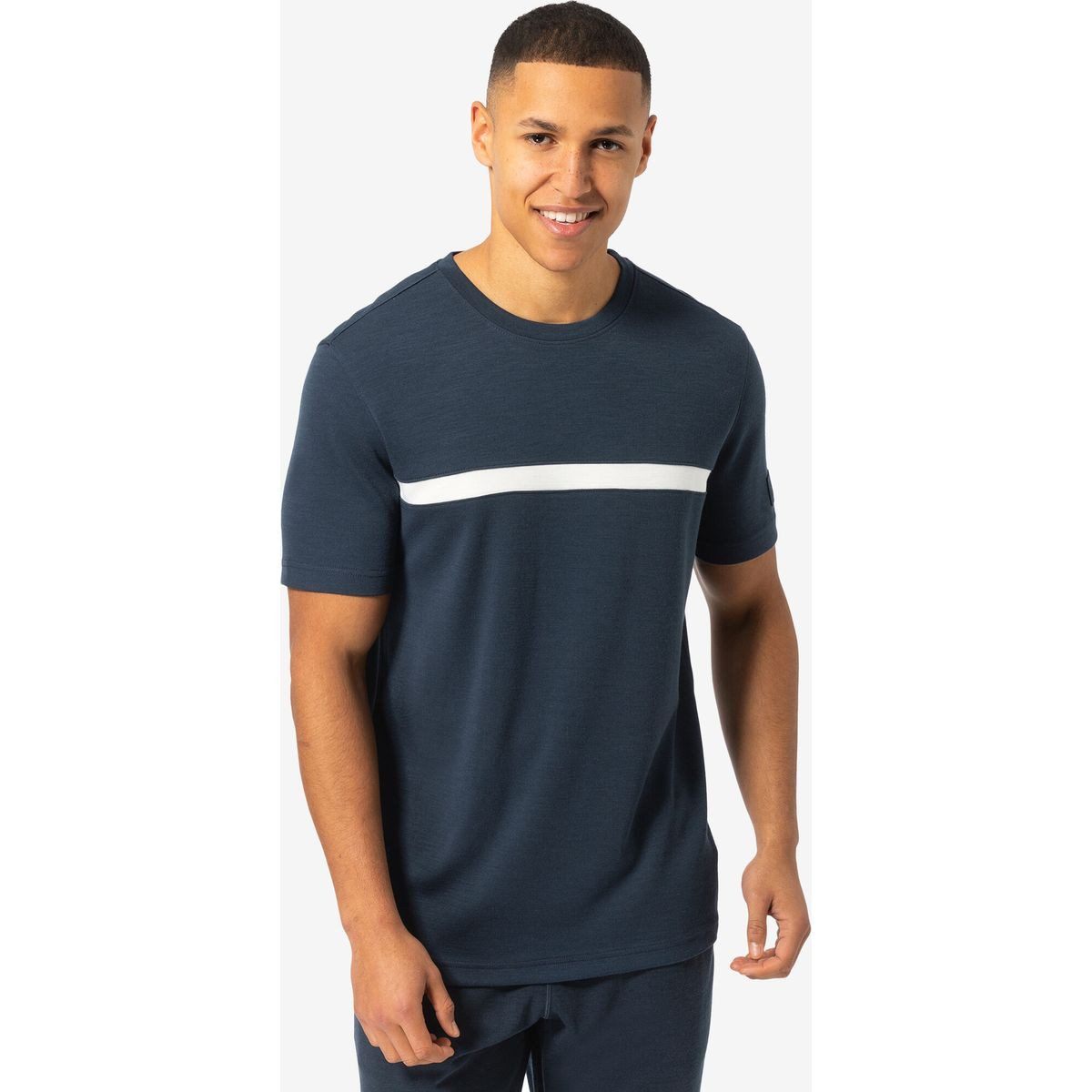 SUPER.NATURAL Kurzarmshirt M Montana BIO Tee Nachhaltiges Herren-T-Shirt aus Merinowolle und PrimaLoft® Bio, ideal