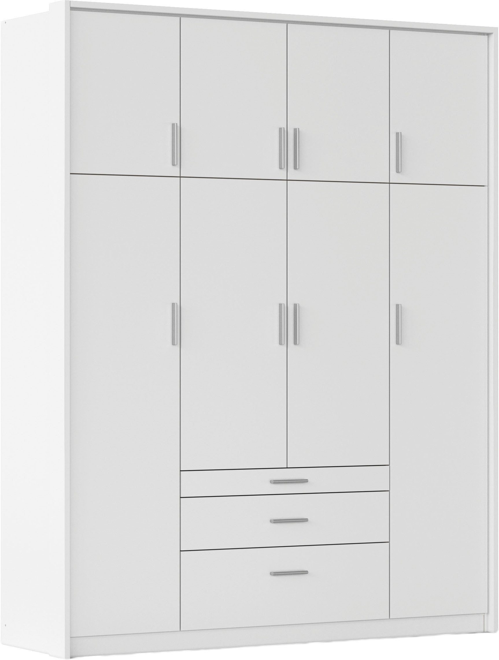 rauch Kleiderschrank Schrank Drehtürenschrank Garderobe Ankleide Schlafzimmer HILDESHEIM (Breiten: 185/275 cm, Höhe 231 cm) oberste Schublade mit praktischer Facheinteilung MADE IN GERMANY