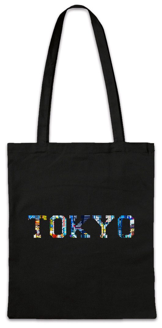Urban Backwoods Beuteltasche Tokyo Stofftasche Tokio Skyline Stadt City Japan Nippon Kanji Ville (1-tlg), Città Japanese Japanischer Japanese