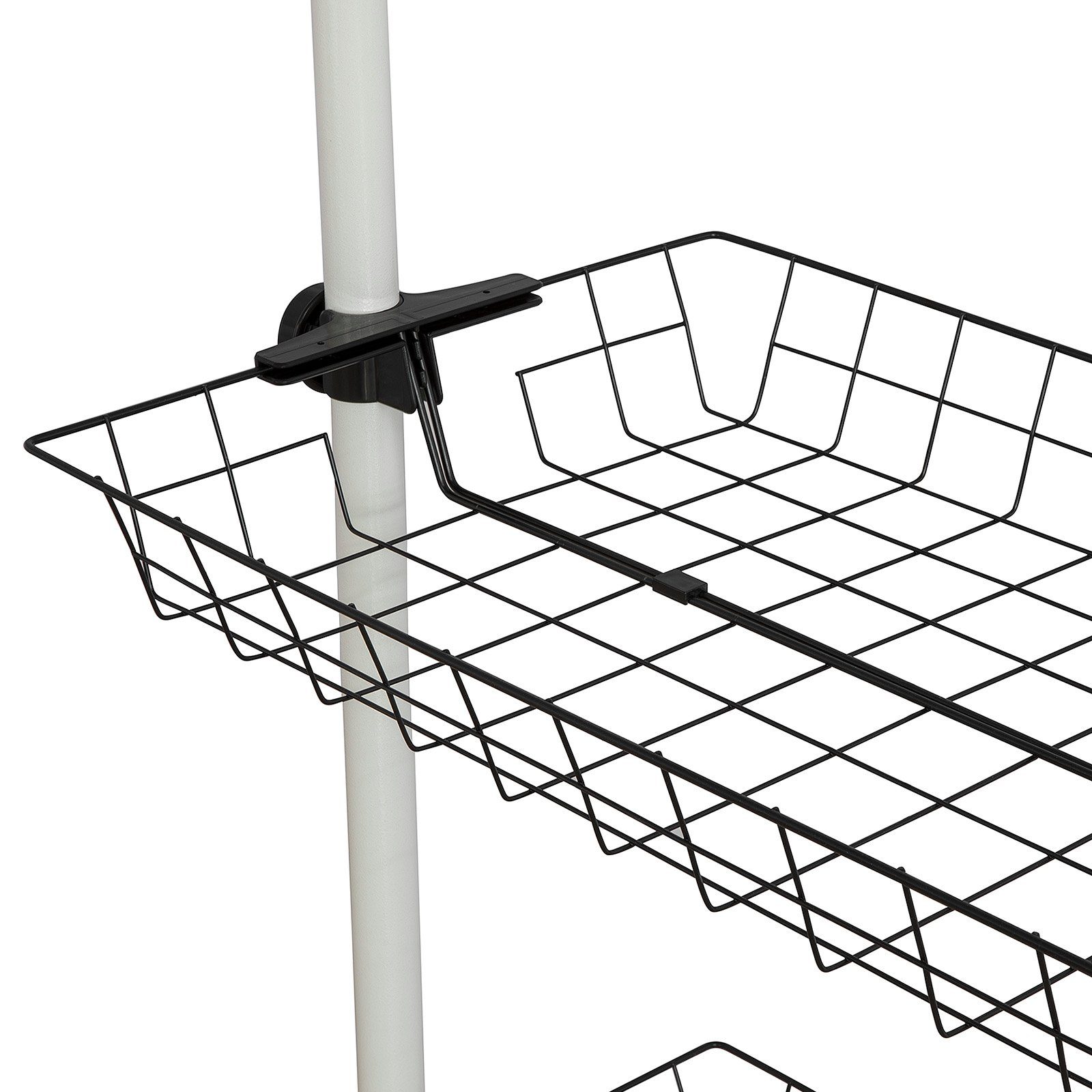 SoBuy Aufbewahrungskorb FRG34-P0 (2 St), 2er Set Körbe für Kleiderständer Teleskop Garderoben System – Bild 4 von 5