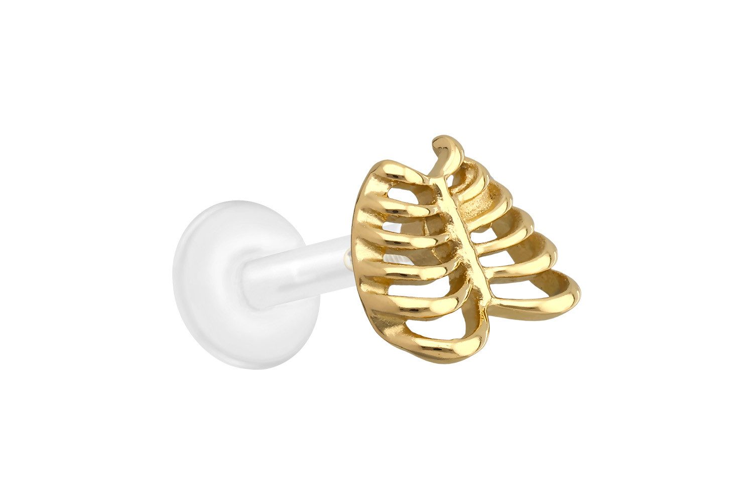 PIERCINGLINE Piercing-Set PTFE Labret mit Innengewinde + Titan-Aufsatz BRUSTKORB (Labrets, 1-tlg)