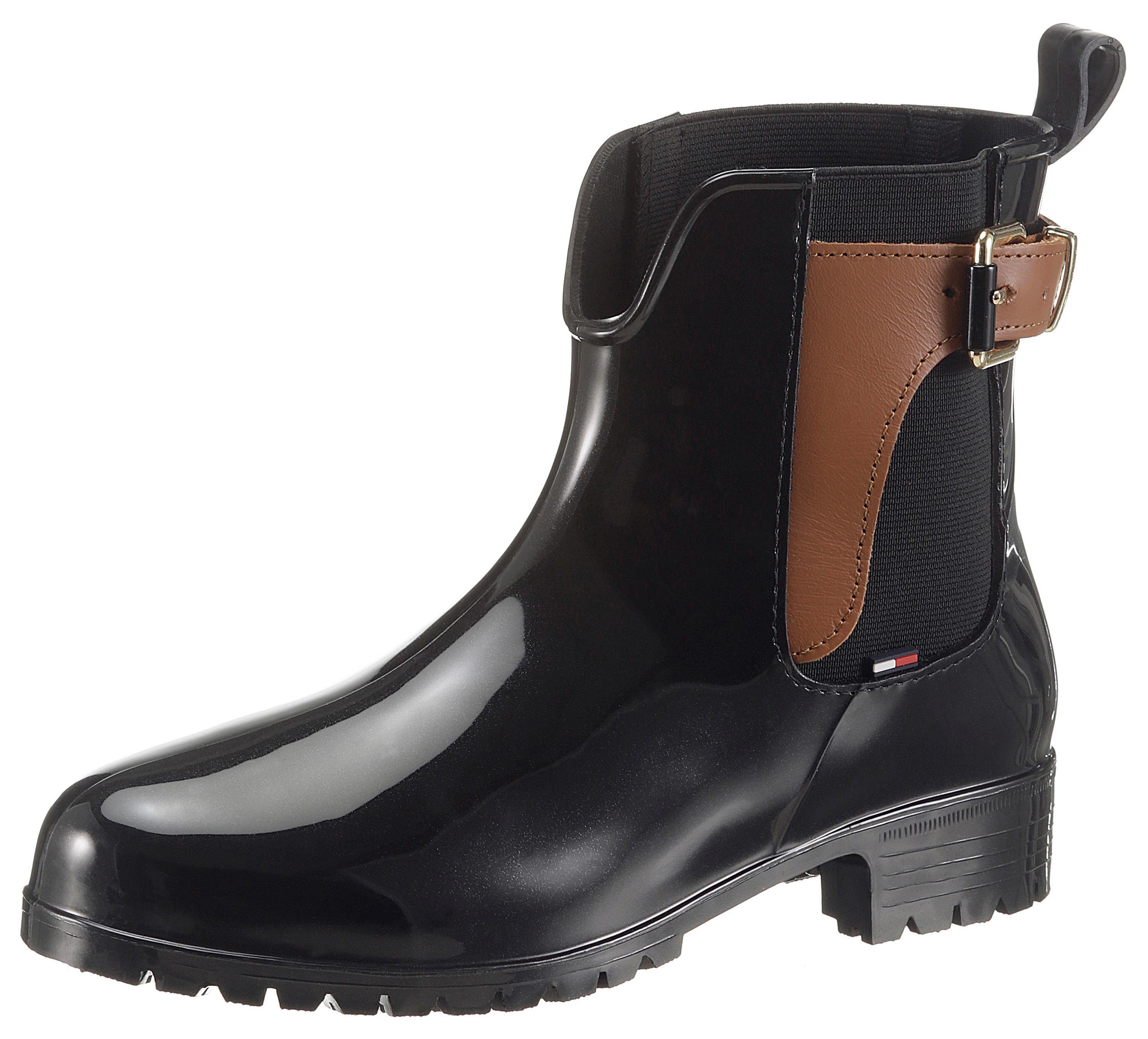 Tommy Hilfiger Gummistiefel mit modischer Zierschnalle