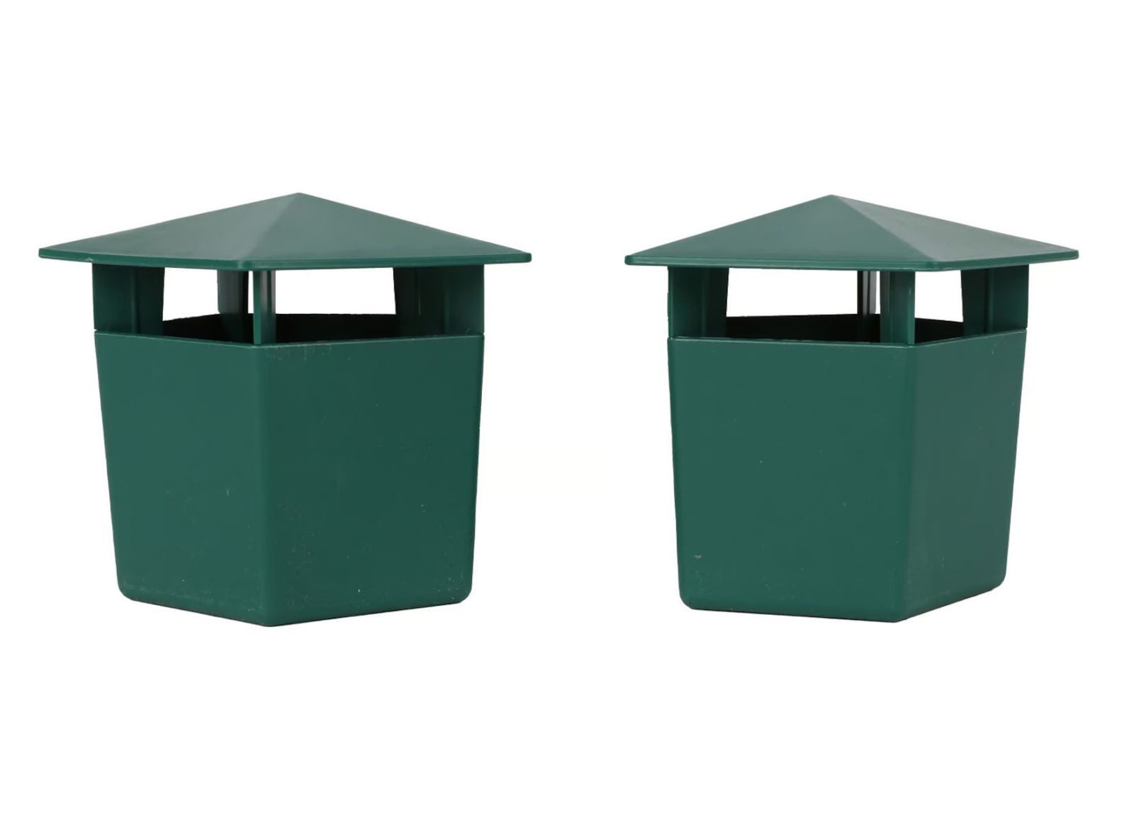 BURI Schneckenkante Schneckenfalle 2er-Set Giftfrei Schneckenabwehr Schneckenfänger grün