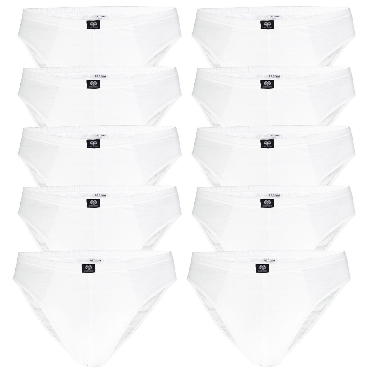 CECEBA Slip Challenger schlichtes Design, körpernaher Schnitt im 10er Pack