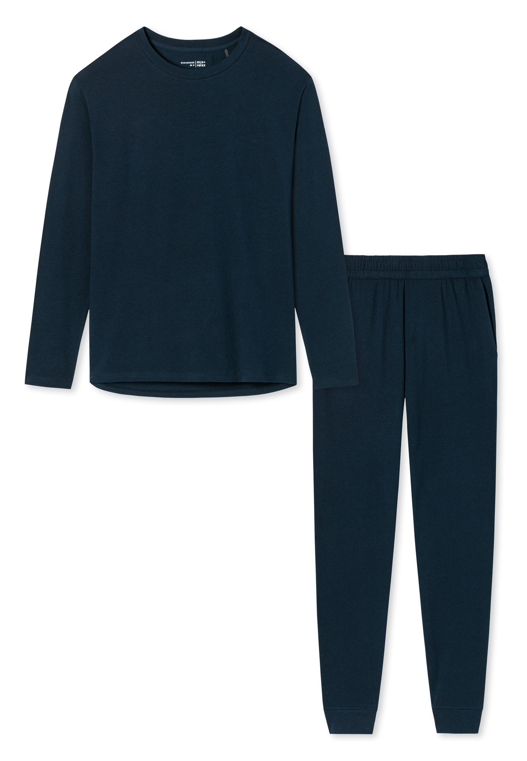 Schiesser Pyjama Organic Cotton (Set, 2 tlg) Schlafanzug - Baumwolle günstig online kaufen