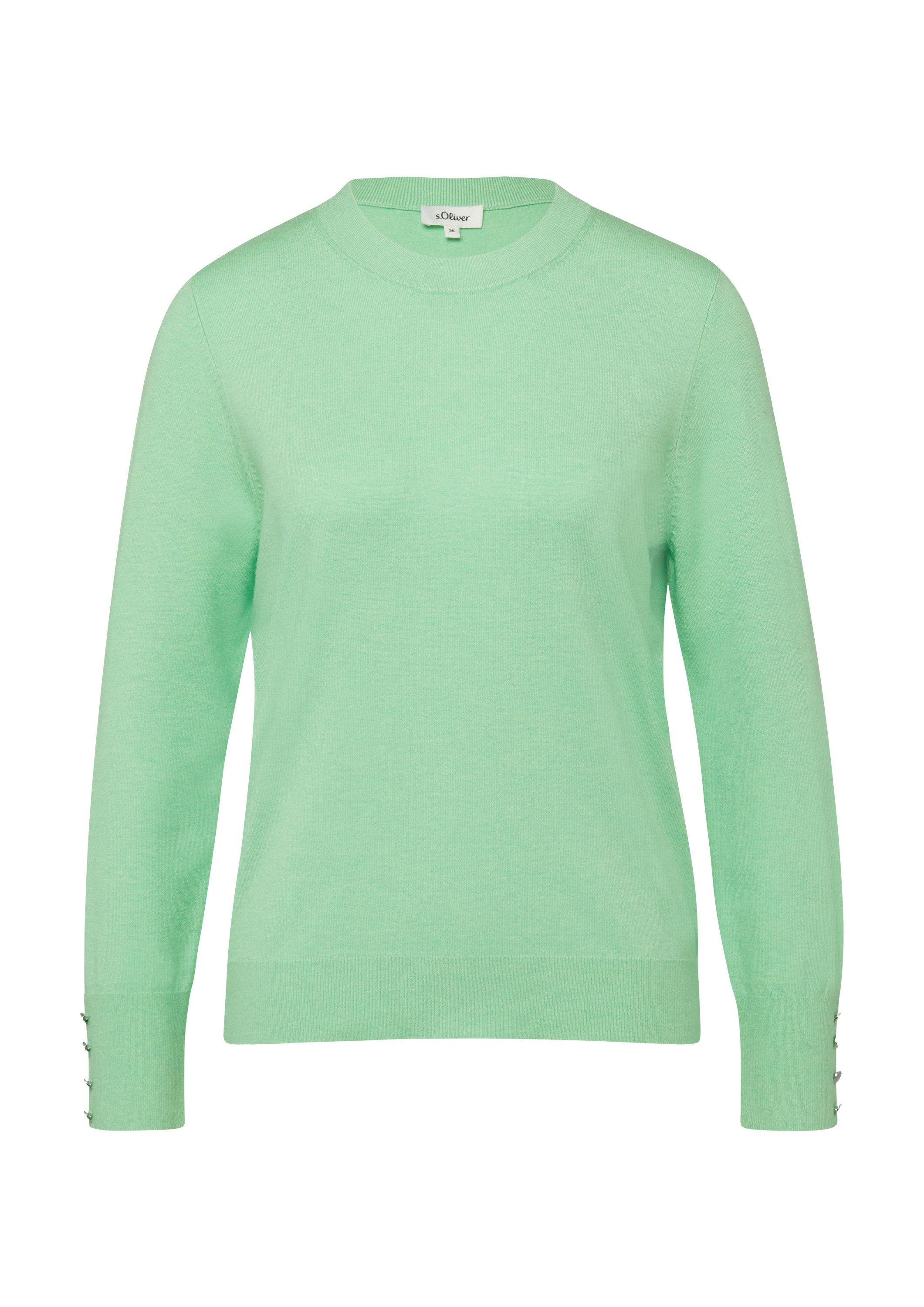 s.Oliver Longpullover Strickpullover Feinstrickpullover aus Viskosemix mit günstig online kaufen