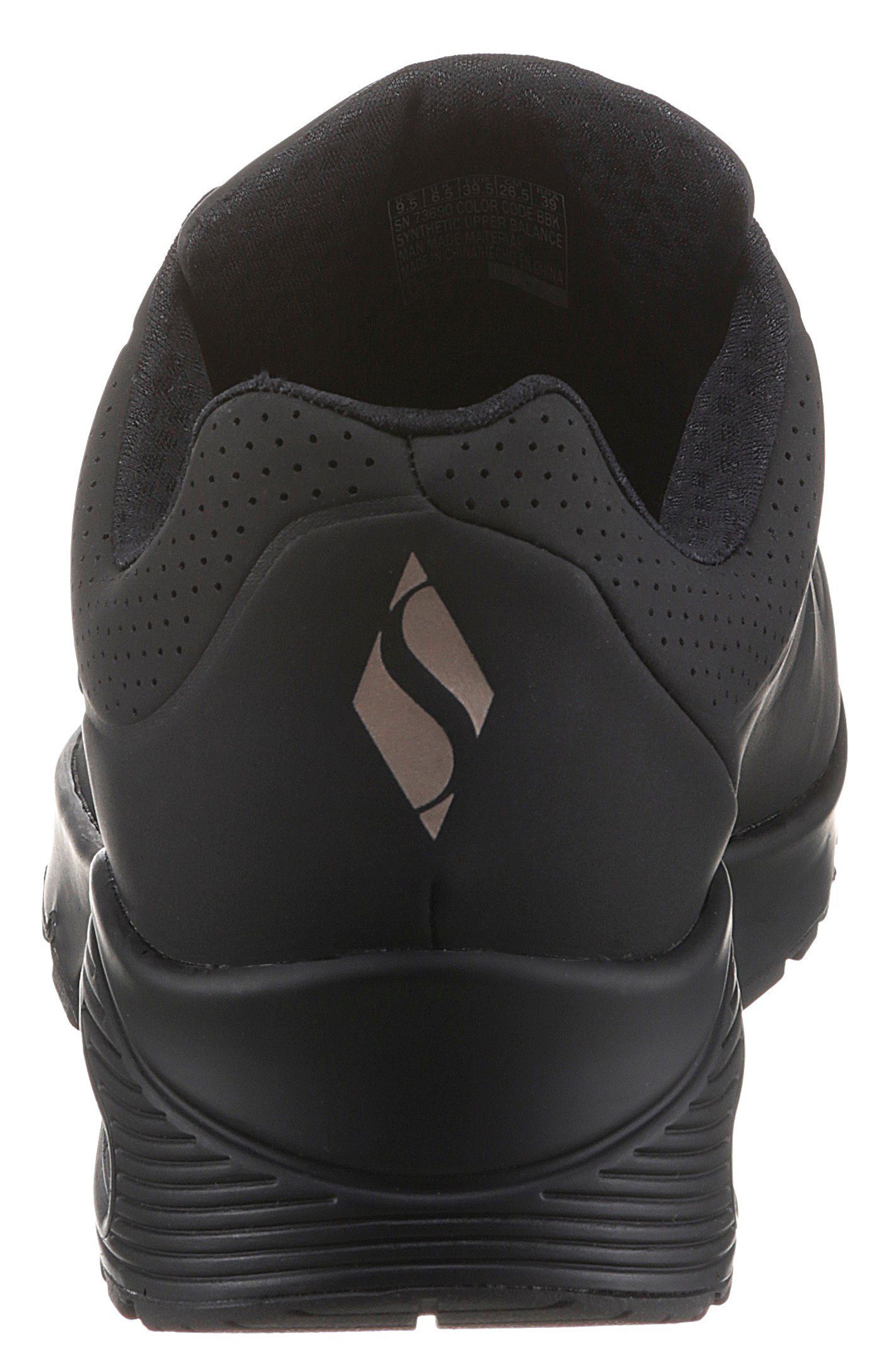 Skechers Uno - Stand on Air Wedgesneaker Freizeitschuh, Halbschuh, Schnürschuh mit feiner Perforation