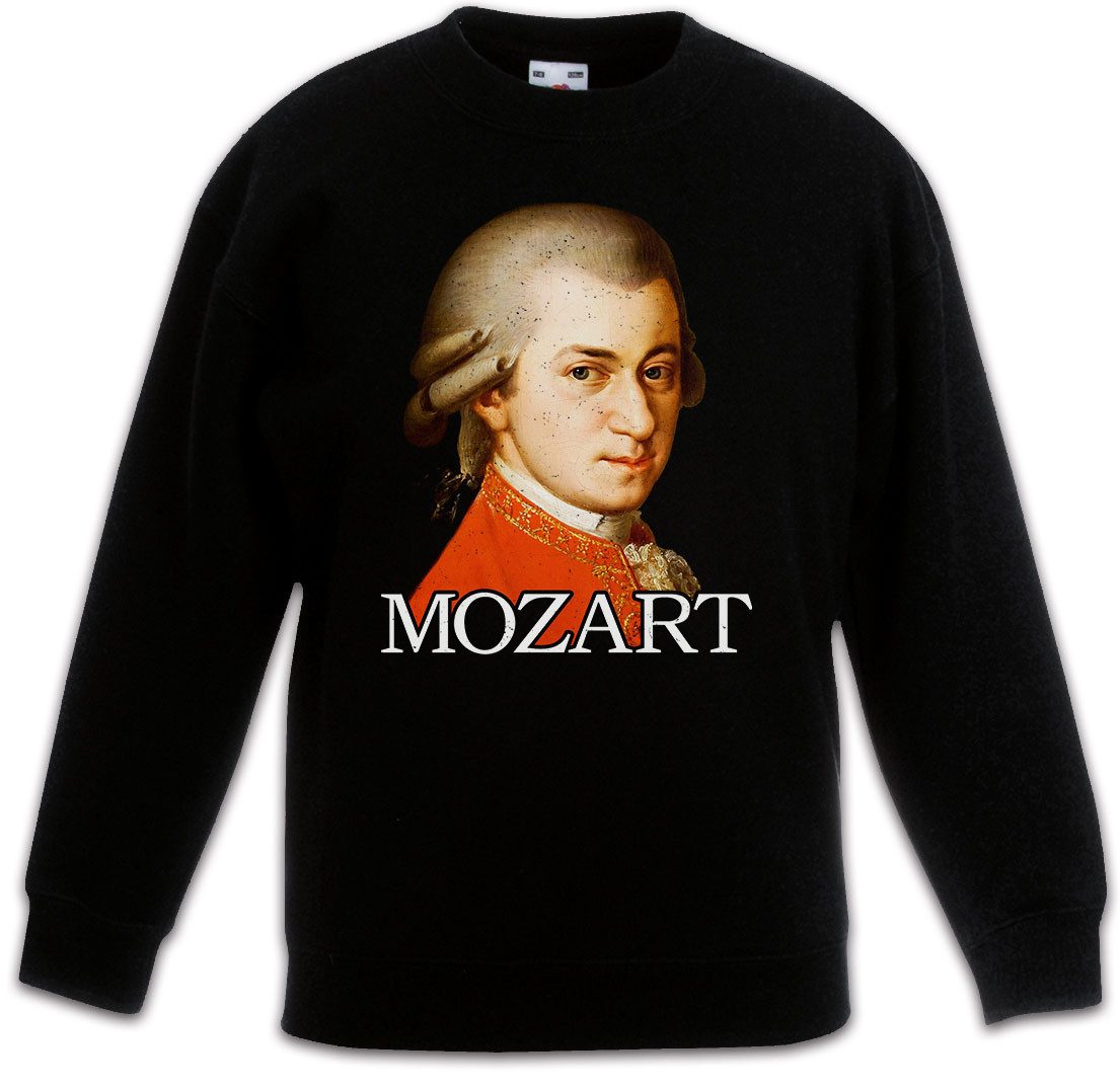 Sweatshirt Mozart Portrait Kinderpullover Wolfgang Amadeus Komponist Composer