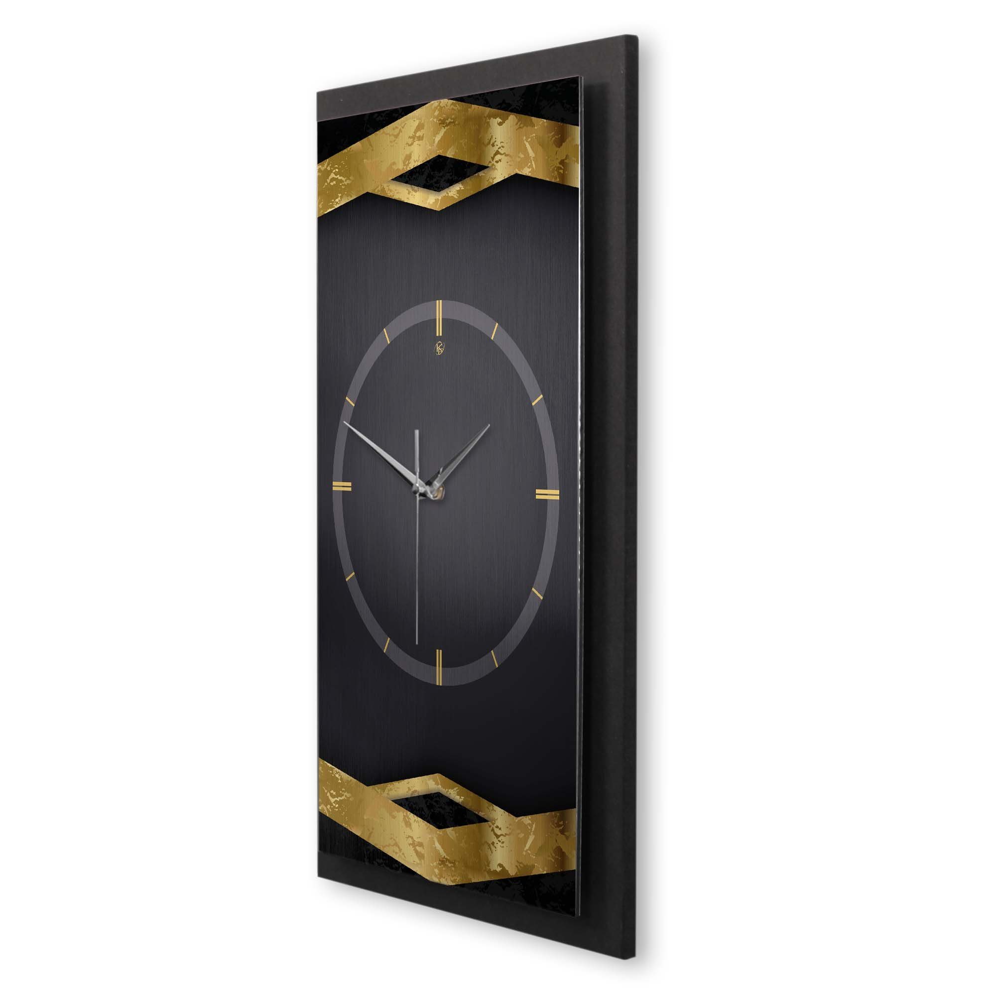 Kreative Feder Wanduhr 3D Quarzuhrwerk; Ticken; Designer-Wanduhr (ohne Funk- Golden elegant, oder außergewöhnlich, modern) Corners