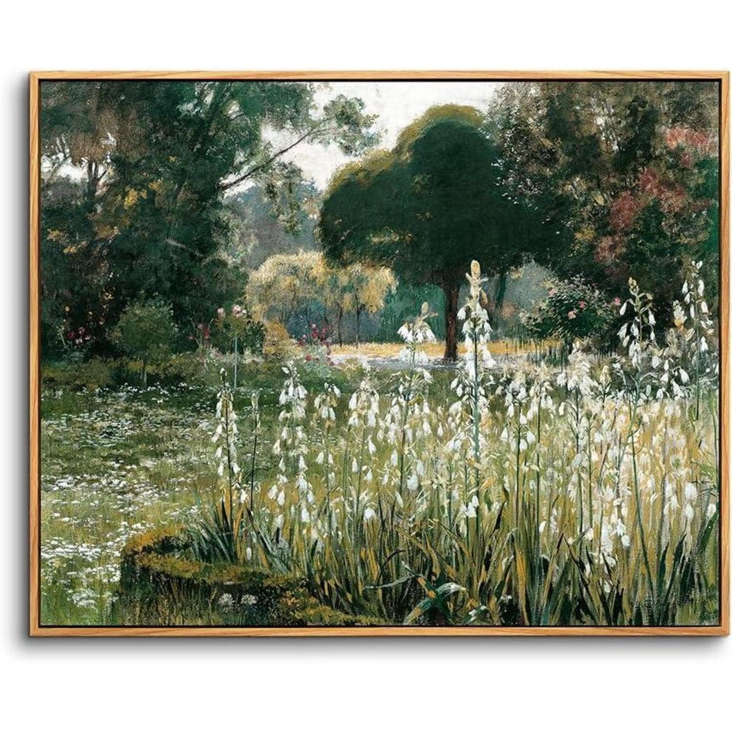LuxusKollektion Leinwandbild Vintage Leinwand Bilder mit Rahmen 20x25 cm Wandbilder Wohnzimmer