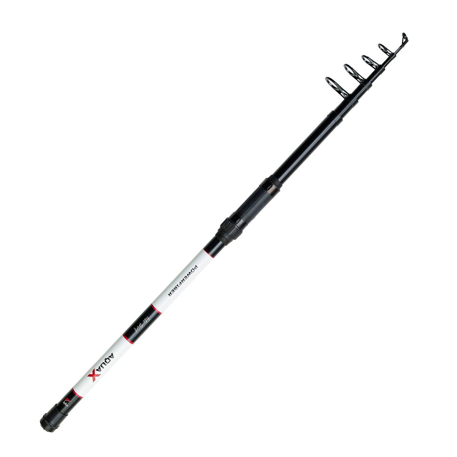 DAM Fishing Brandungsrute, (6-tlg), DAM Aqua-X Tele Surf 3,90m 100-250g Brandungsrute