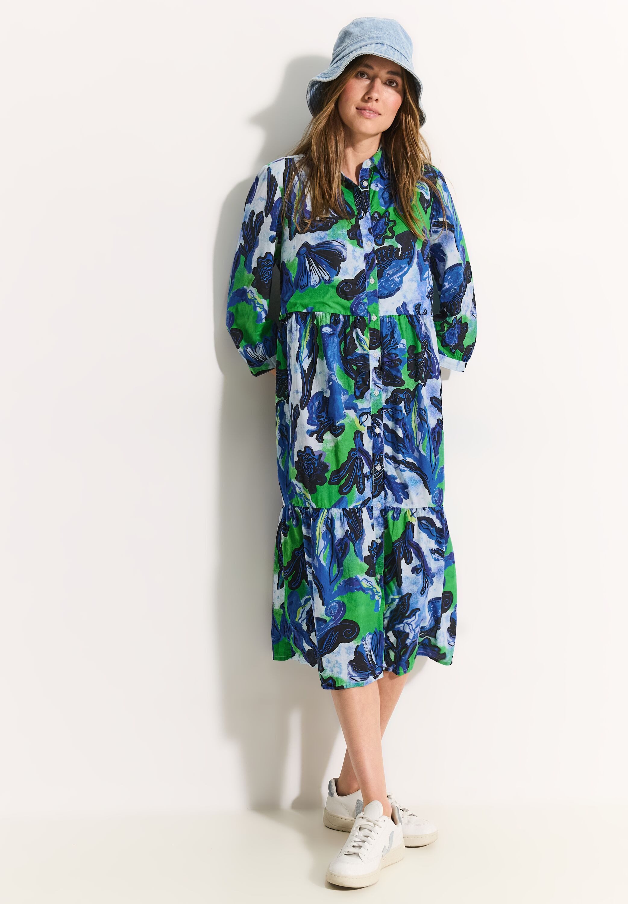 CECIL Blusenkleid mit Knopfleiste