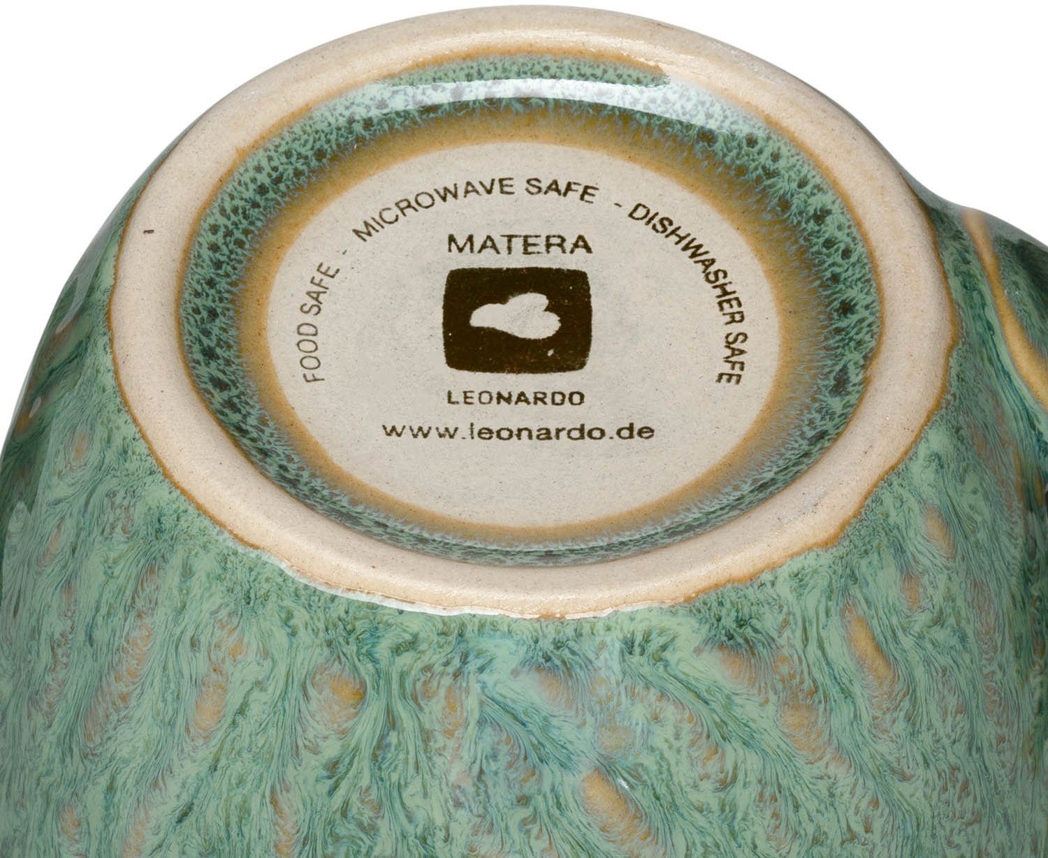 Becher ml, Matera, 6-teilig LEONARDO 430 grün Keramik,