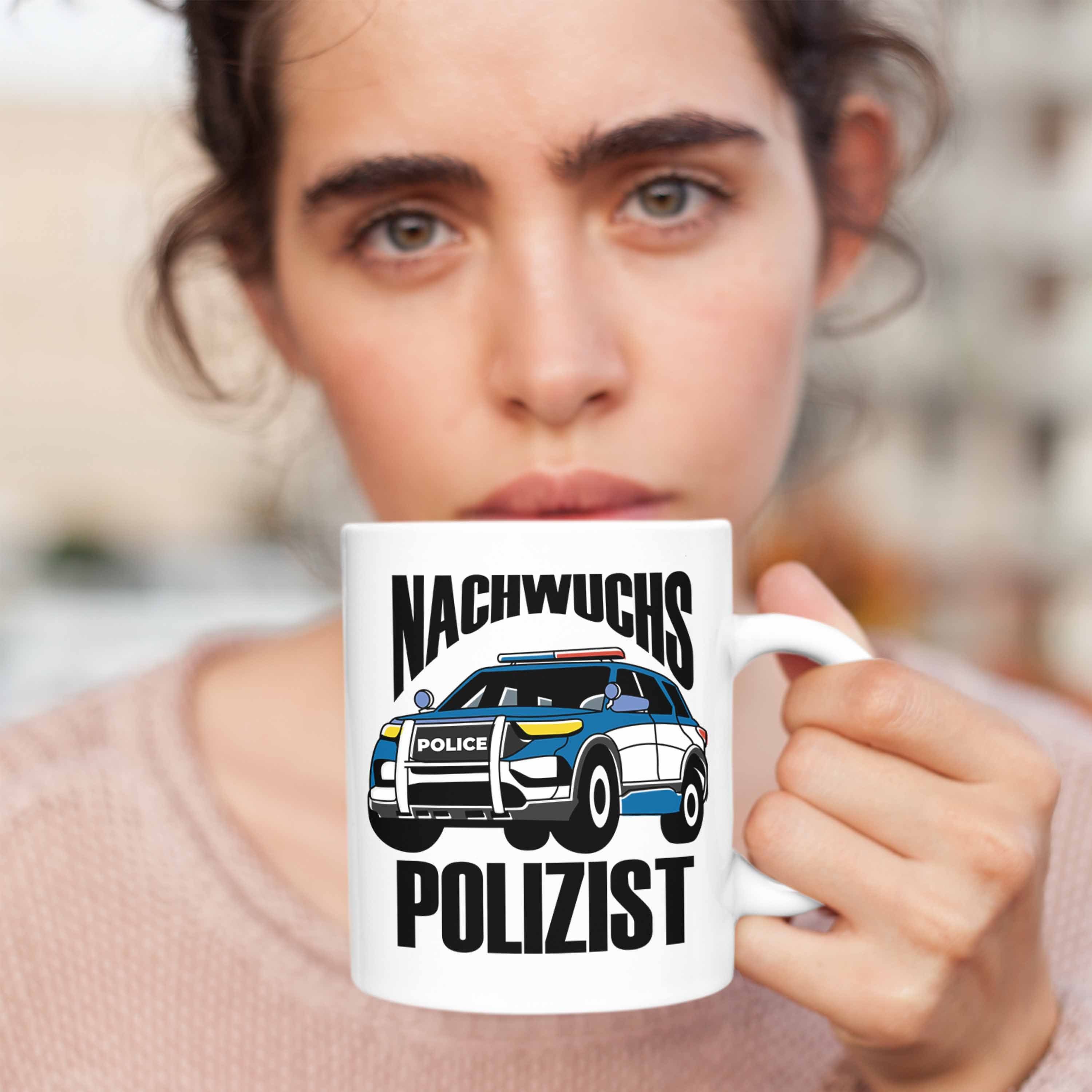 Einschulung Weiss Polizist" Tasse "Nachwuchs für Geschenk Jungs Sch kleine Trendation Tasse -
