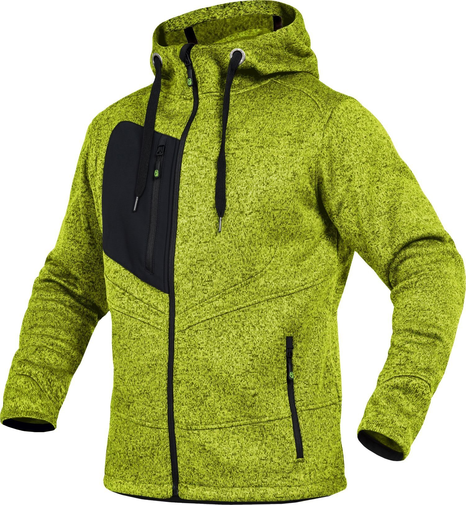 Leibwächter Kapuzenstrickjacke Casual-Line kiwi unisex Strickjacke