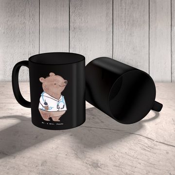 Mr. & Mrs. Panda Tasse Arzt Herz - Schwarz - Geschenk, Doktor, Tasse, Hausarzt, Geschenk Tas, Keramik, Langlebige Designs