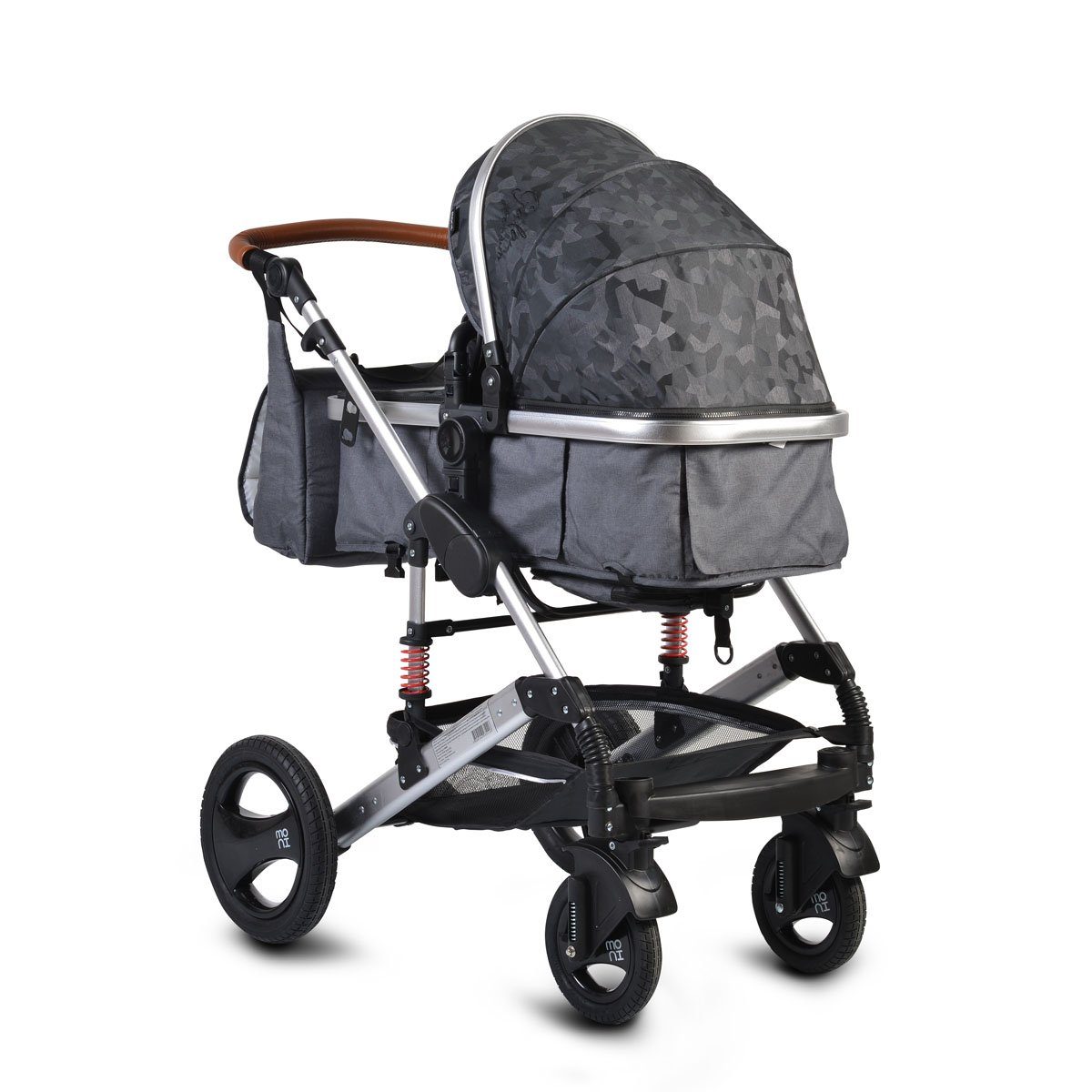 Kombi-Kinderwagen Wickeltasche Gala Premium, Kinderwagen Sitz Sportsitz Tragetasche umkehrbar blau Moni