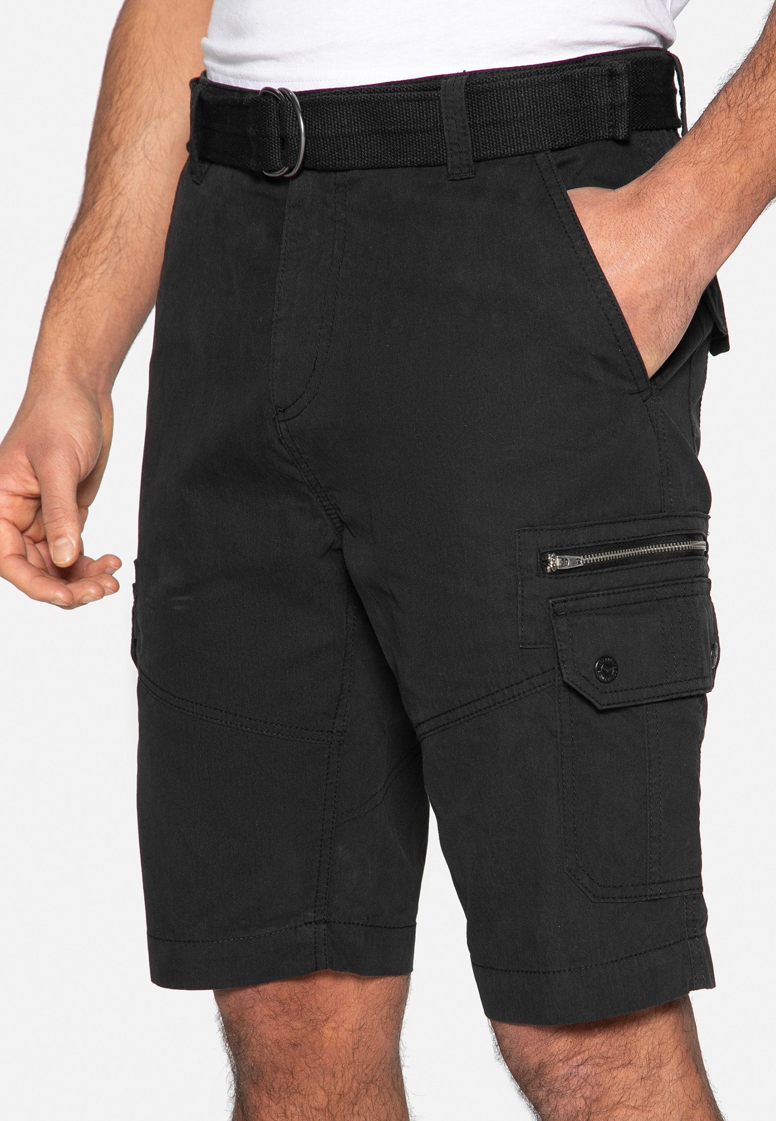 Threadbare Shorts Propane (1-tlg) mit Gürtelschlaufen