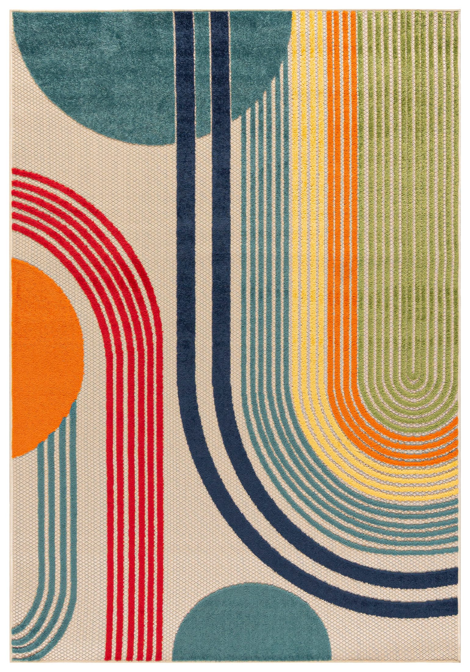 Mazovia Designteppich In-Outdoor-Teppich Geometrisch Balkon, Terrasse, Pati günstig online kaufen