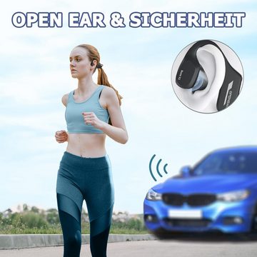 Xmenha Wahre Audioerlebnisse, Leicht Open-Ear-Kopfhörer (Kein Ausblenden von Umgebungsgeräuschen für ein bewusstes Training., Wasserdichtes IP68-Design, Stabile Verbindung für Klare Anrufe)