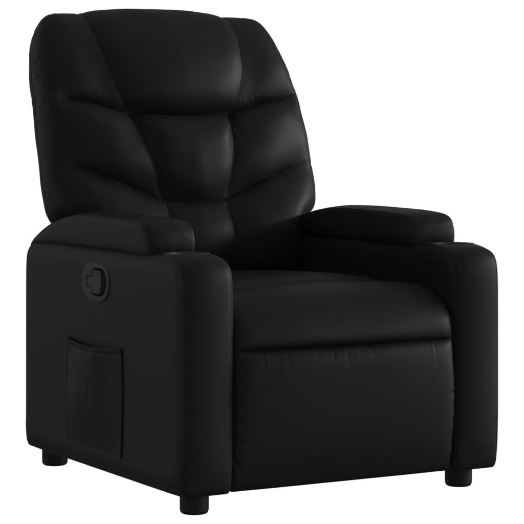 Sessel Relaxsessel Schwarz Kunstleder