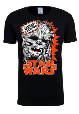 LOGOSHIRT T-Shirt Chewbacca mit lizenziertem Originaldesign