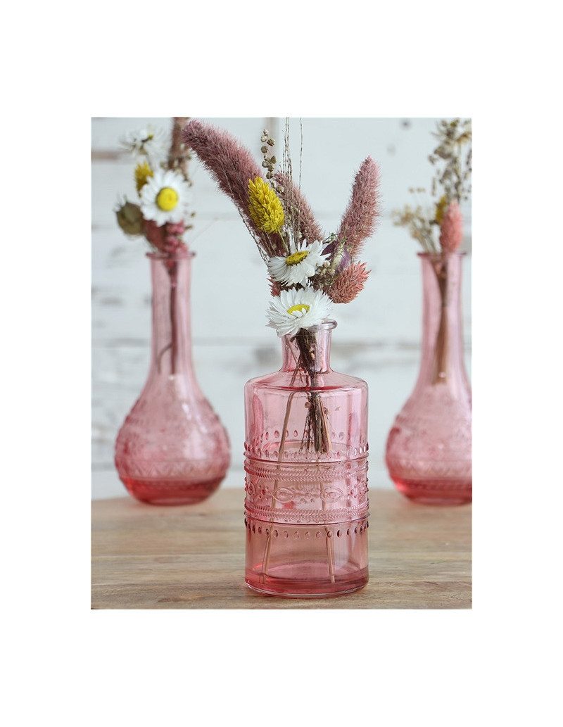 finehomegarden Dekovase Glas Flasche PORTO Ø7,5cm H14cm Glasflasche 3fach s günstig online kaufen