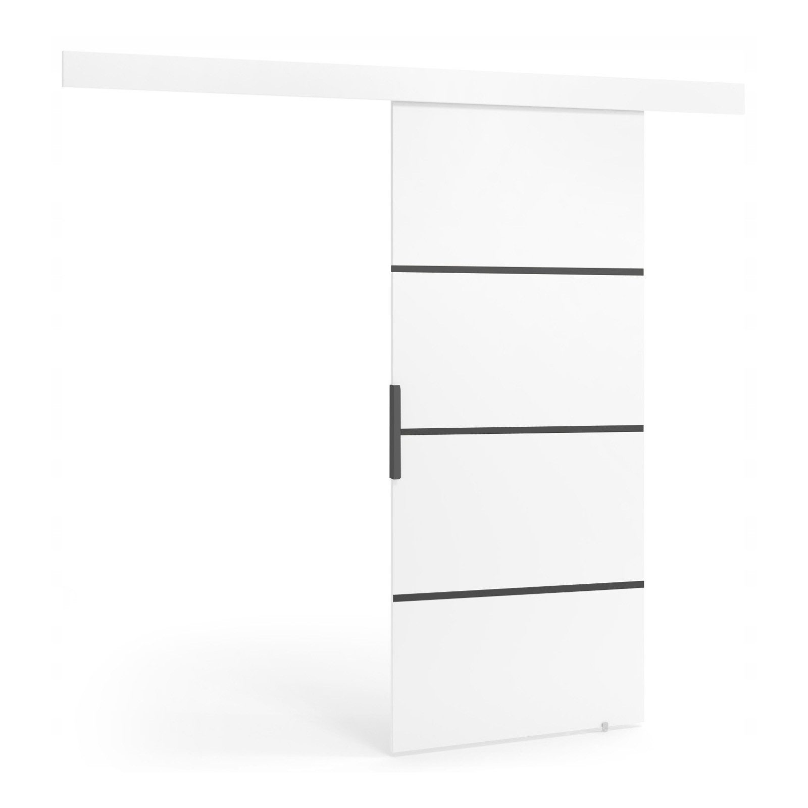HAUSELEMENT Schiebetür BUND 76 x 205, Schiebetürsystem SoftClose Laufschiene Schwebetür 76/70 cm
