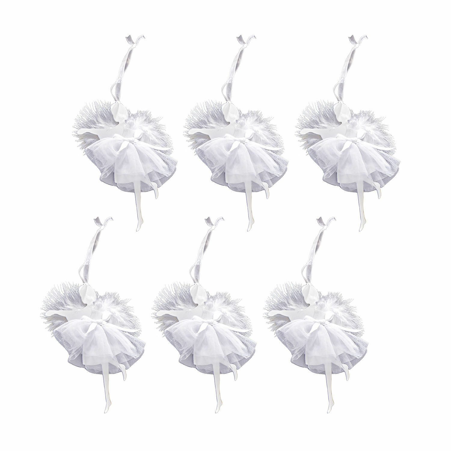 Mirabeau Christbaumschmuck Anhänger 6er Set Ursule weiß, none