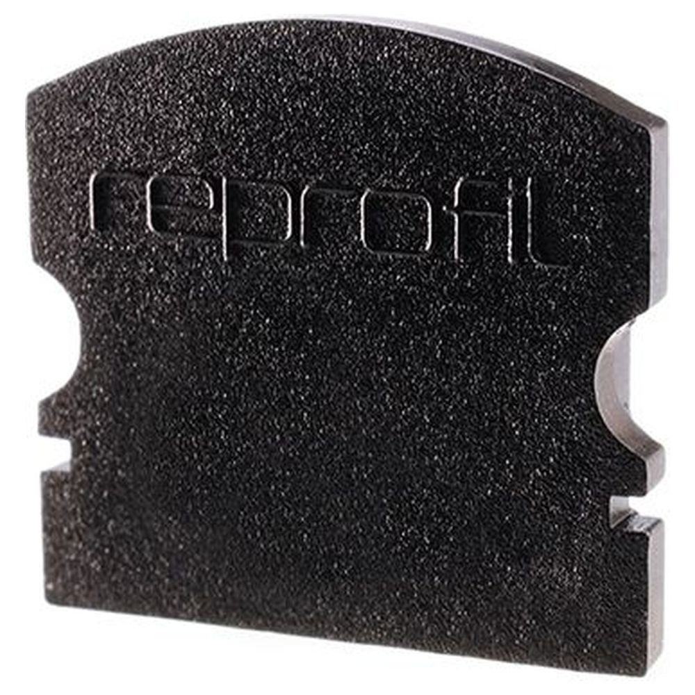 click-licht LED-Stripe-Profil Deko-Light Endkappe F-AU-02-12, 2er-Set, schwarz, 18mm, für Abdeckung:, 1-flammig, LED Streifen Profilelemente
