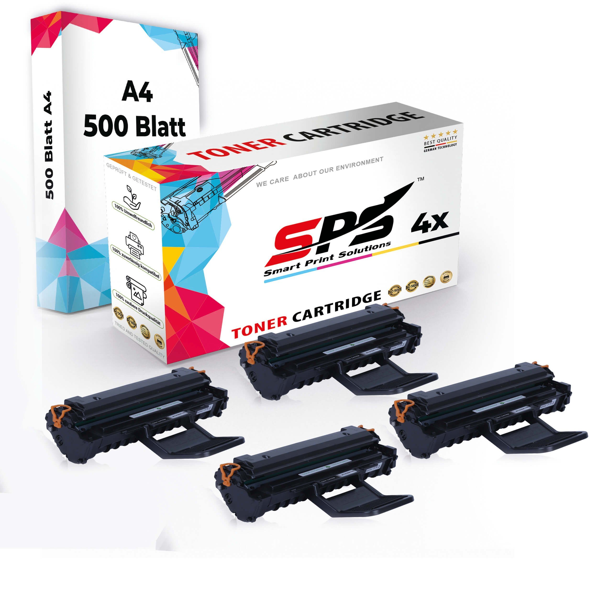 SPS Tonerkartusche Druckerpapier A4 + Toner,1x 4x Kompatibel, Pack, 4x Multipack A4 Set Druckerpapier) (4er