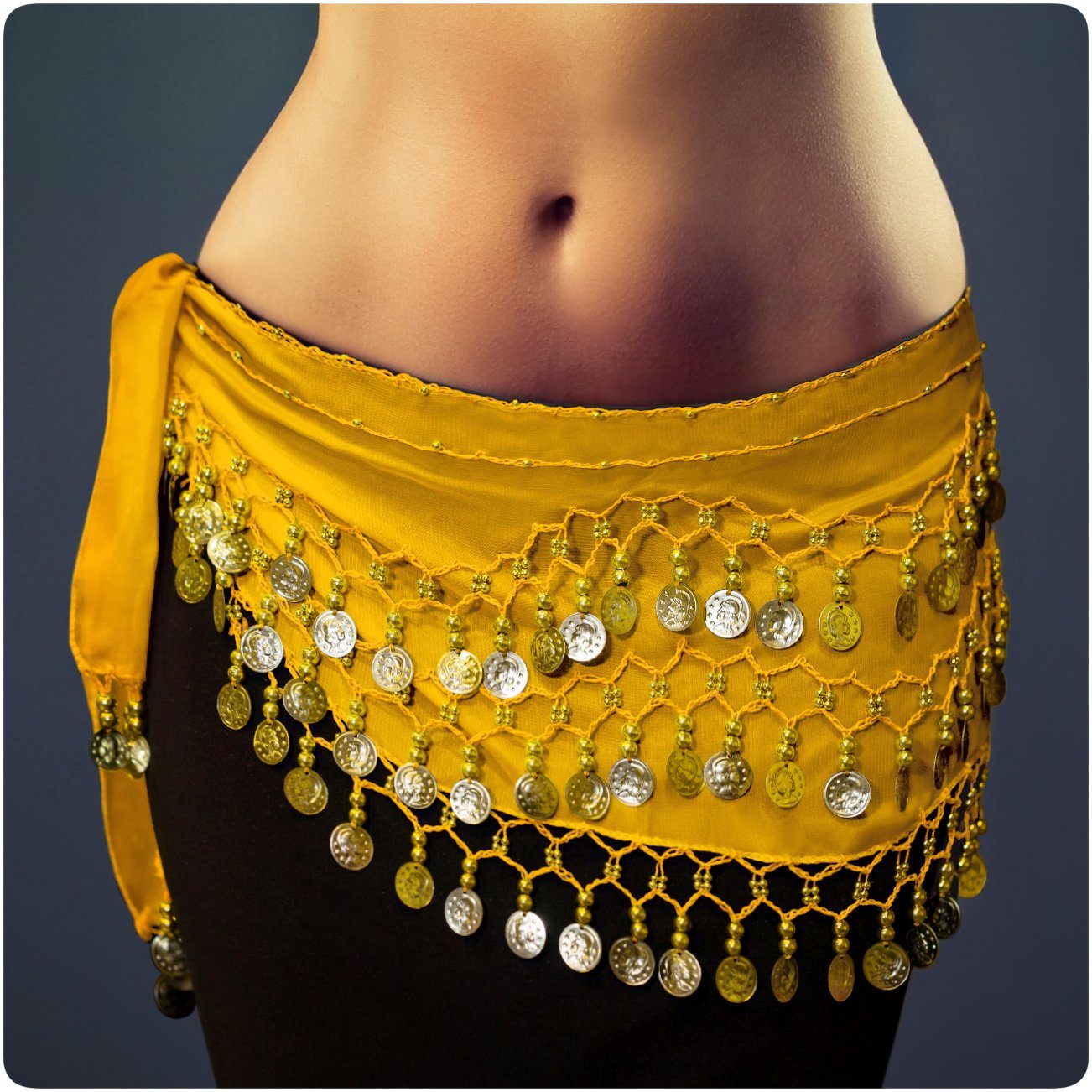 Kostüm Belly Dance Bauchtanz Hüfttuch Münzgürtel Fasching