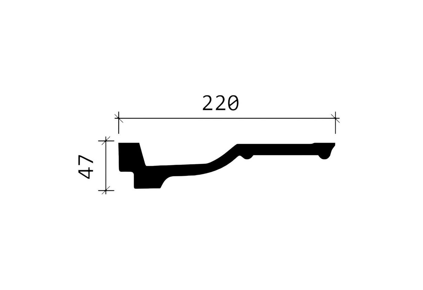Thumbnail - Profhome Deckenprofil 1 MUSTERSTÜCK S-150270 10 cm MUSTER der Eckleiste Zierleiste (1 MUSTERSTÜCK, Produktmuster, 1-St.,...