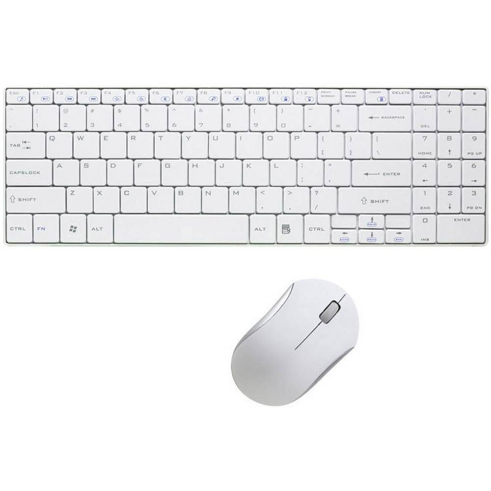 LogiLink Funk Slim Desktop Set ID0109 Tastatur- und Maus-Set
