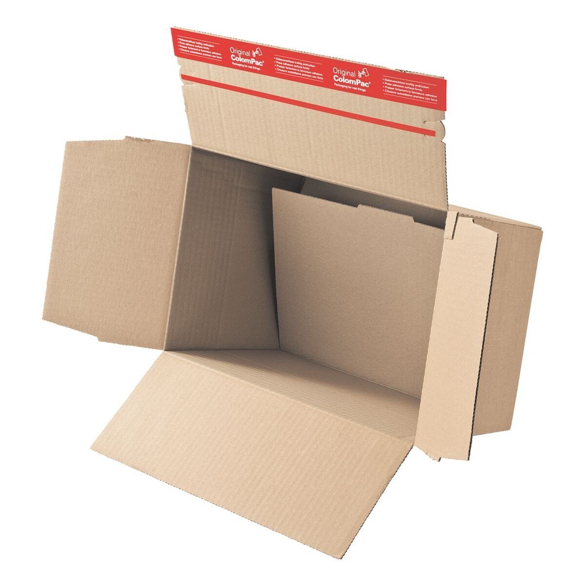 COLOMPAC Karton, Blitzbodenkarton 12,9/15,9/7,0 cm, 10 Stück