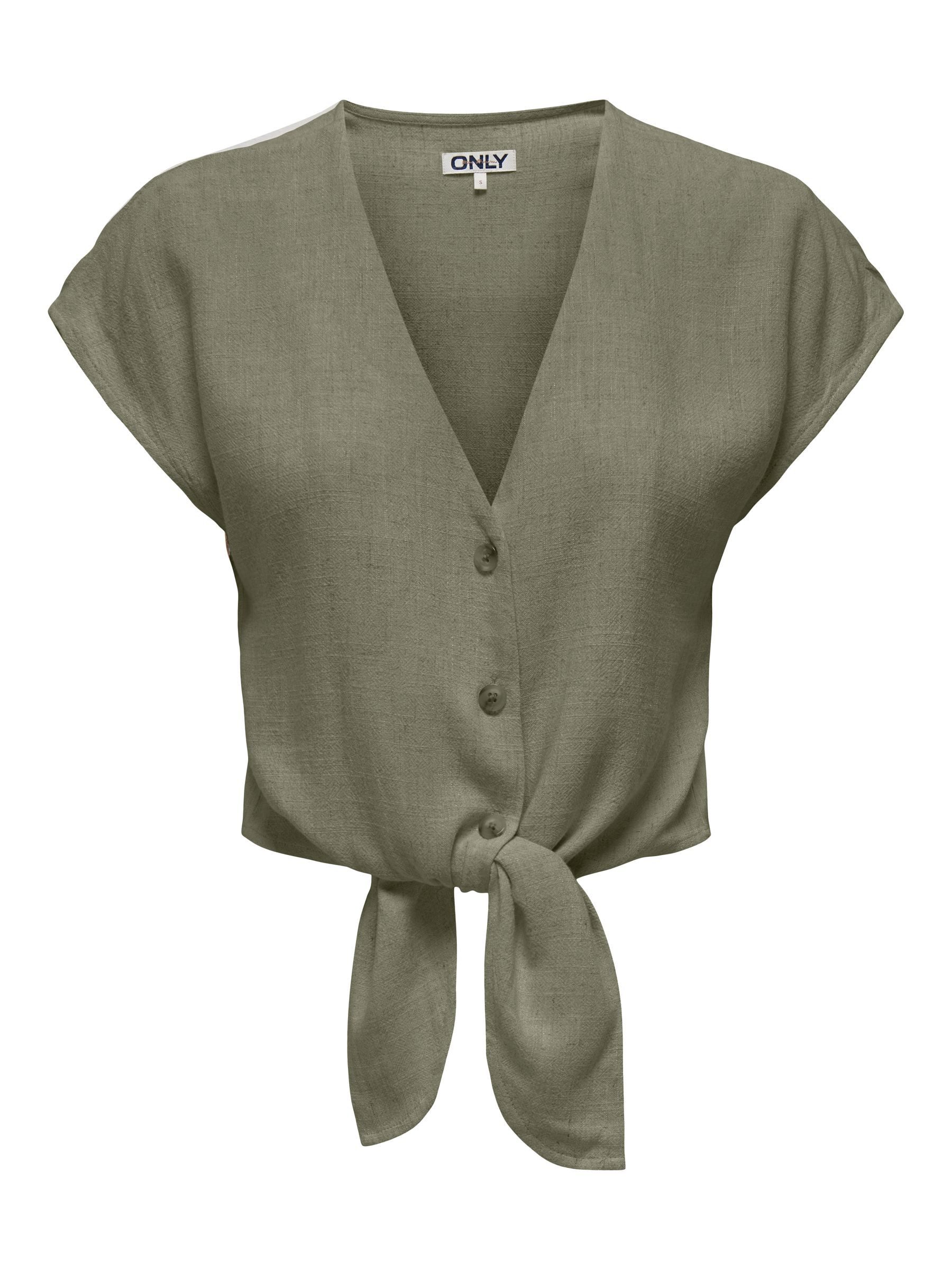 ONLY Blusenshirt Cropped Shirt Bluse mit günstig online kaufen