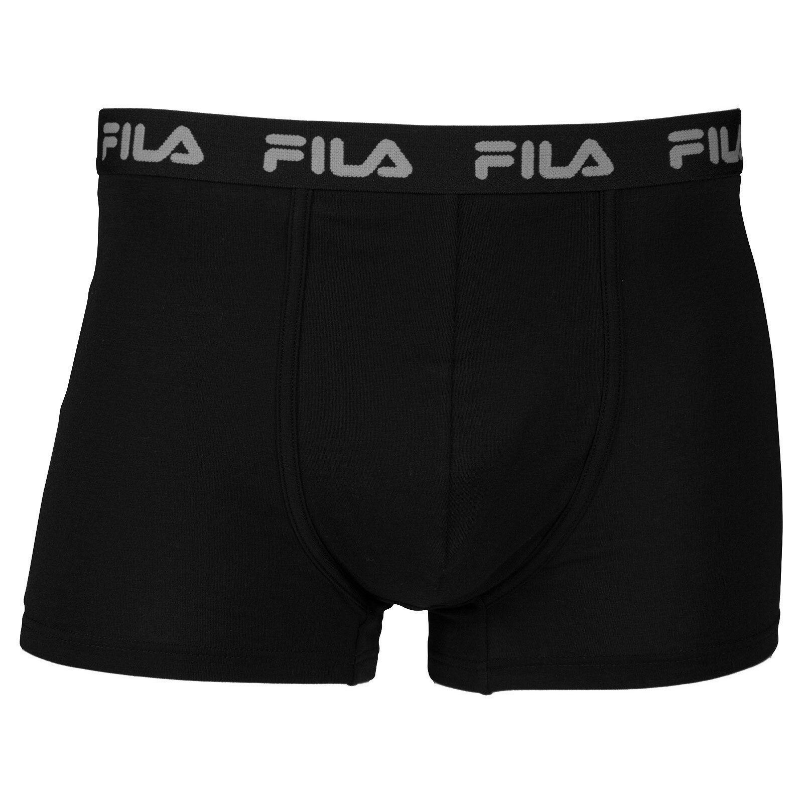 Fila Boxer Herren Basic Boxer Shorts, Elastic mit Logo - Schwarz (200)