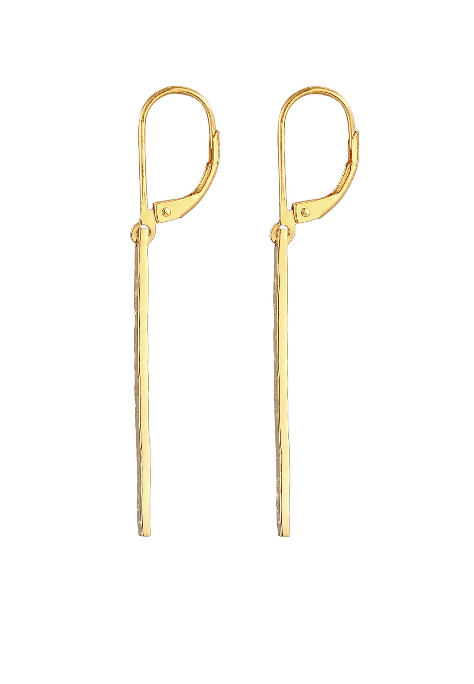 Elli Paar Ohrhänger Hänger Stab Antike Vintage Look 925er Silber, Geo