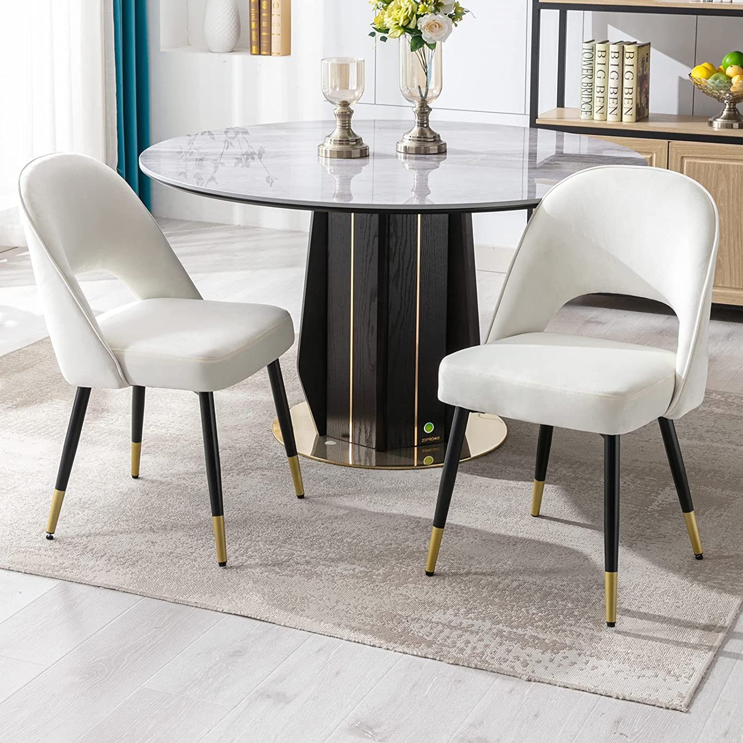 WAHSON OFFICE CHAIRS Esszimmerstuhl Samt 2er günstig online kaufen