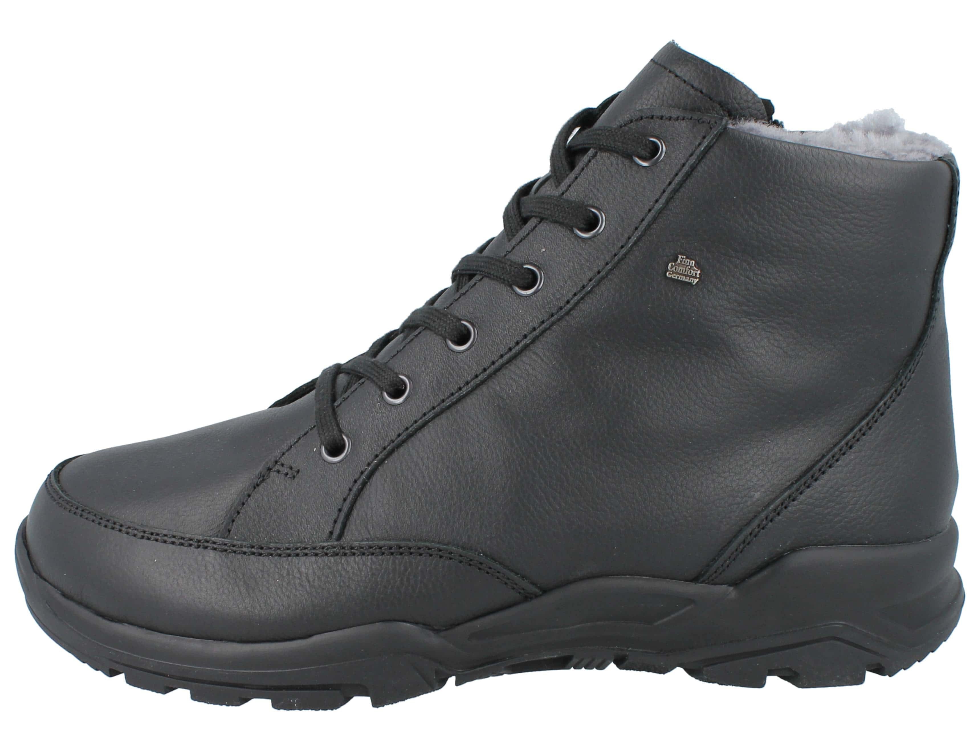 Finn Comfort FINN COMFORT Erding Herren Winterstiefel Reißverschluss schwarz Winterstiefel Wechselfußbett