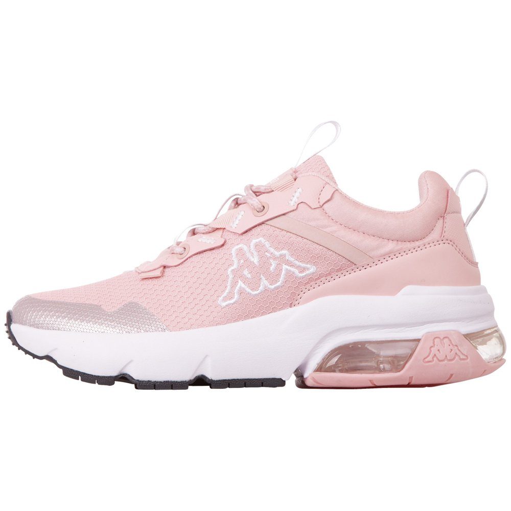 Kappa raffinierter Sneaker rosé-white mit Schnürung