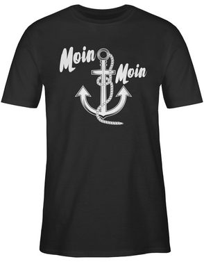 Shirtracer T-Shirt Moin Moin Anker Sprüche Statement