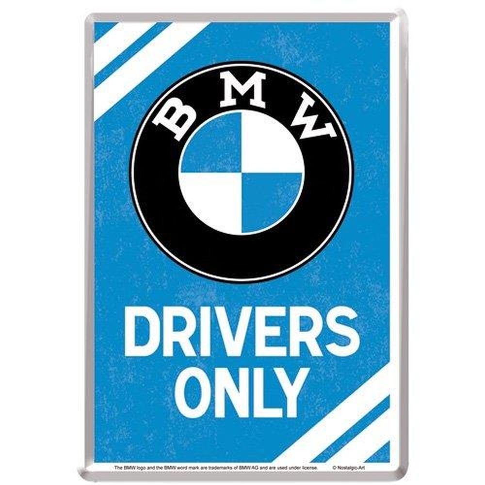 Nostalgic-Art Metallschild Blechpostkarte - BMW - BMW Drivers Only günstig online kaufen