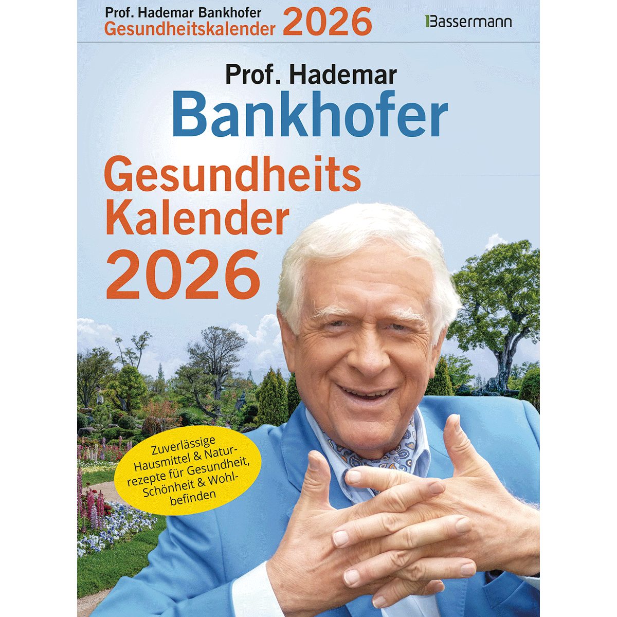 Wandkalender Prof. Bankhofers Gesundheitskalender 2026.