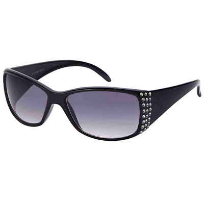 BEZLIT Eyewear Retrosonnenbrille Damen Designer Sonnenbrille Retro Strasssteine (1-St) mit verziertem Bügel