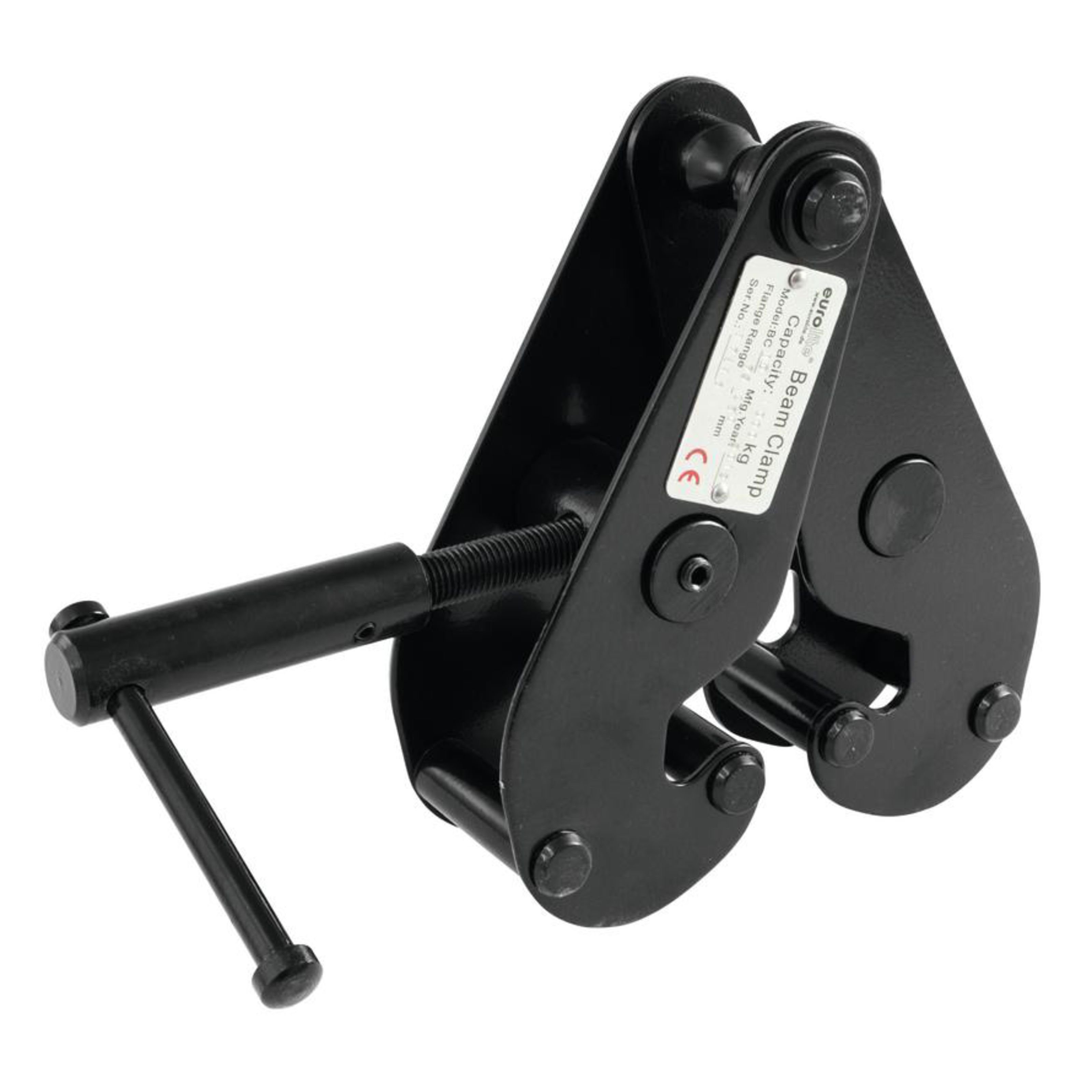EUROLITE Lampenstativ (Trägerklammer 1000kg für L- und I- Träger, schwarz)