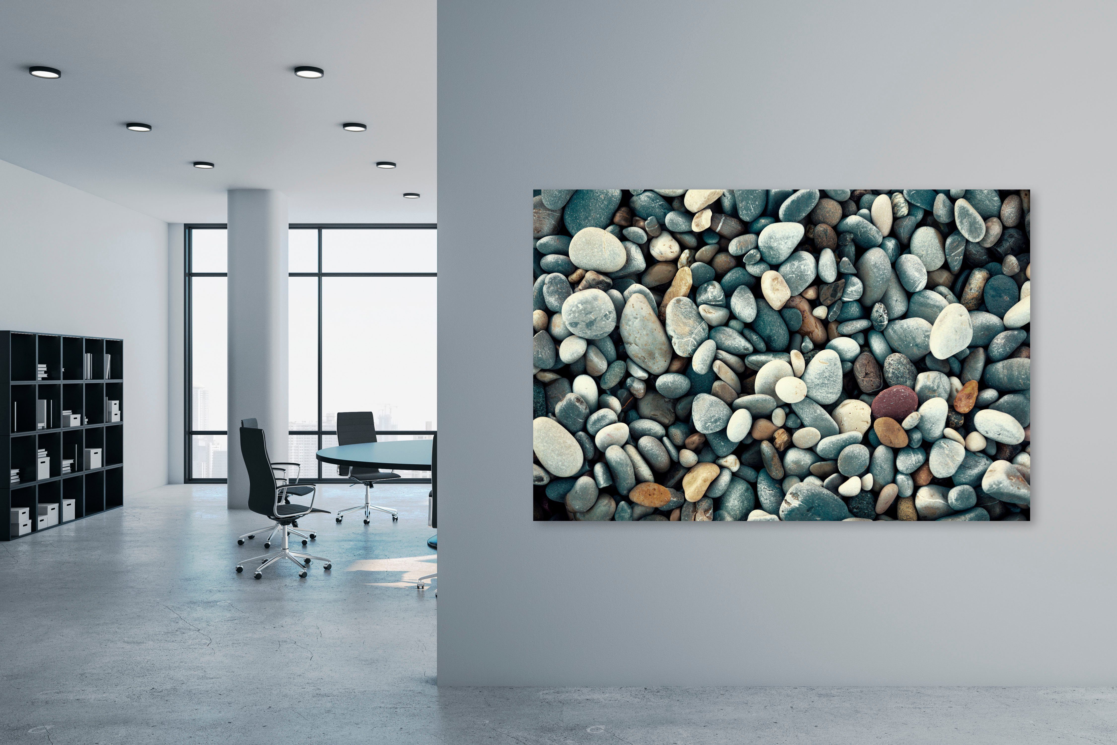 Akustikbild mit guten Leinwandbild queence Stein (1 Schallabsorptions-Eigenschaften sehr Stone, St),